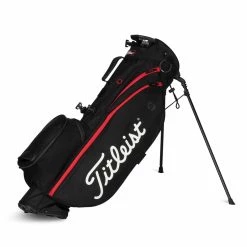 Titleist Players 4 Golf Stand Bag 2022 -Golf Clubs Sales Store 2021 Players 4 Black Black Red TB21SX4 006 01 685006