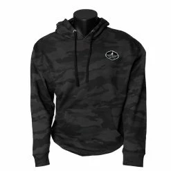 Stroke Play Golf Apparel Men's Black Camo Hoodie