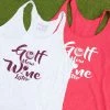 Stroke Play Golf Apparel Golf Now Wine Later Women's Tank Top -Golf Clubs Sales Store DSC 0005 2