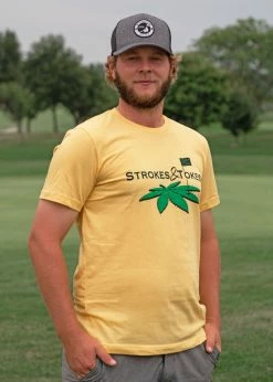 Stroke Play Golf Apparel Strokes & Tokes Men's T-Shirt -Golf Clubs Sales Store DSC 0213