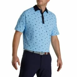 FootJoy Pique Stretch Scattered Floral Self Collar -Golf Clubs Sales Store FJ 28483 02 599142