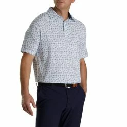 FootJoy Lisle Travel Print Self Collar -Golf Clubs Sales Store FJ 28493 02 943812