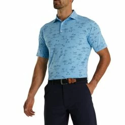 FootJoy Tropic Golf Print Lisle Self Collar -Golf Clubs Sales Store FJ 29836 02 392885