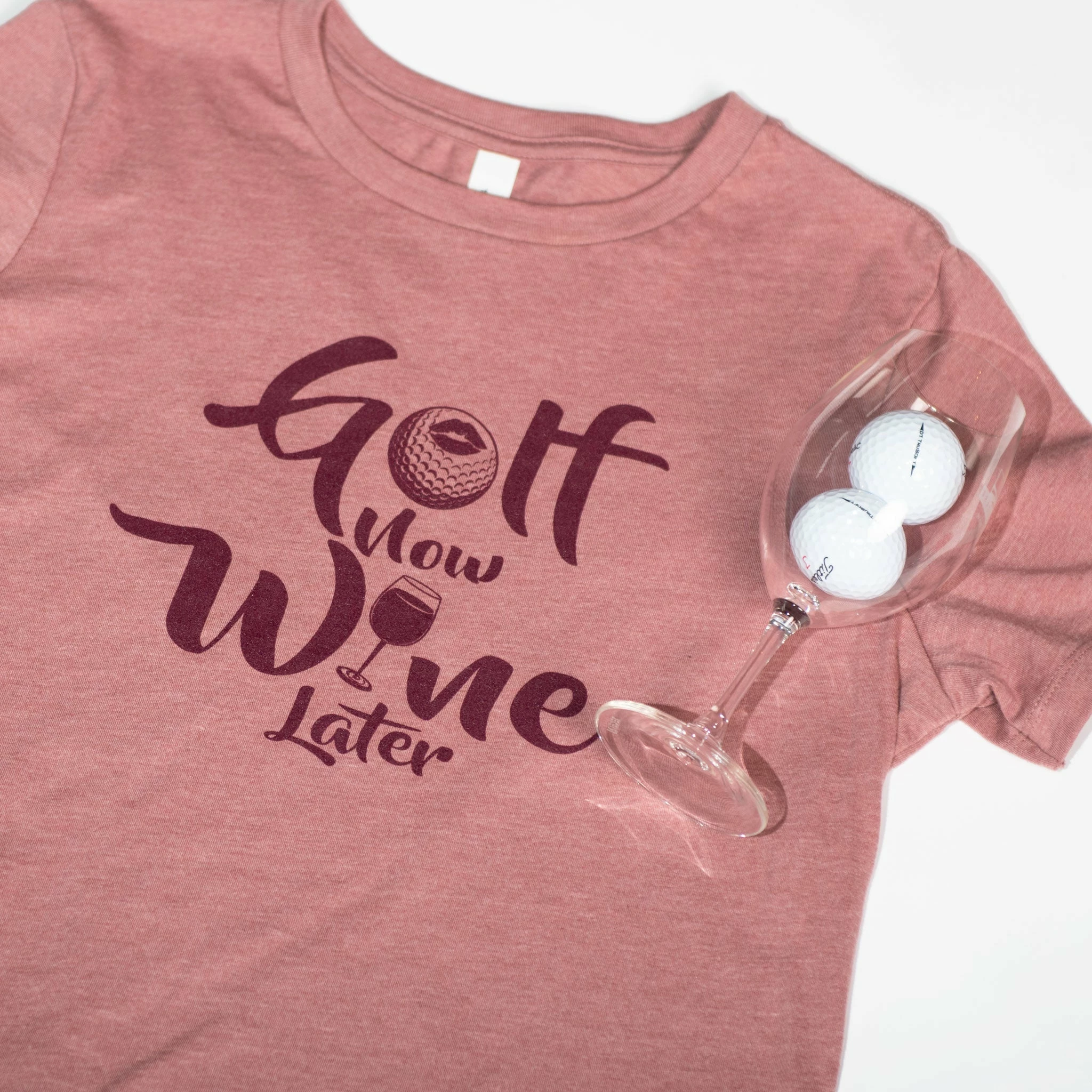 Stroke Play Golf Apparel Golf Now Wine Later Women's T-Shirt 3 Stroke Play Golf Apparel Golf Now Wine Later Women's T-Shirt