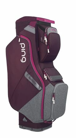 Ping Traverse Cart Bag 20 Ping Traverse Cart Bag -Golf Clubs Sales Store Traverse 09 Garnet HeatherGray Magenta 447659
